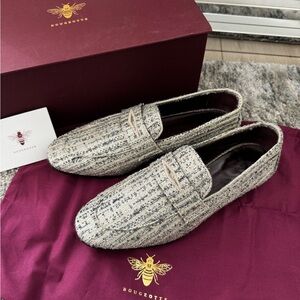 Bougeotte Tweed “Flâneur” Loafers IT38 7